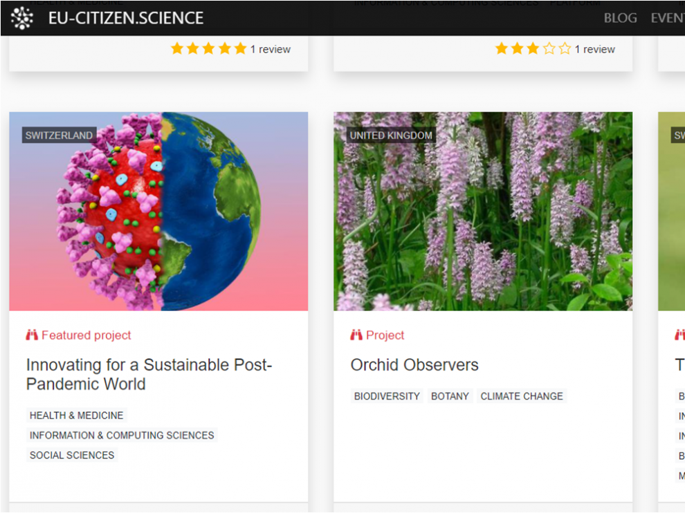 Nueva versión de EU-Citizen.Science. La plataforma europea para la ciencia ciudadana.
