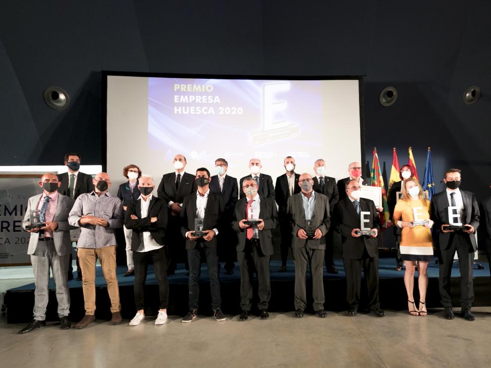 Arturo Aliaga asistió a la gala de entrega del Premio Empresa Huesca 2020.