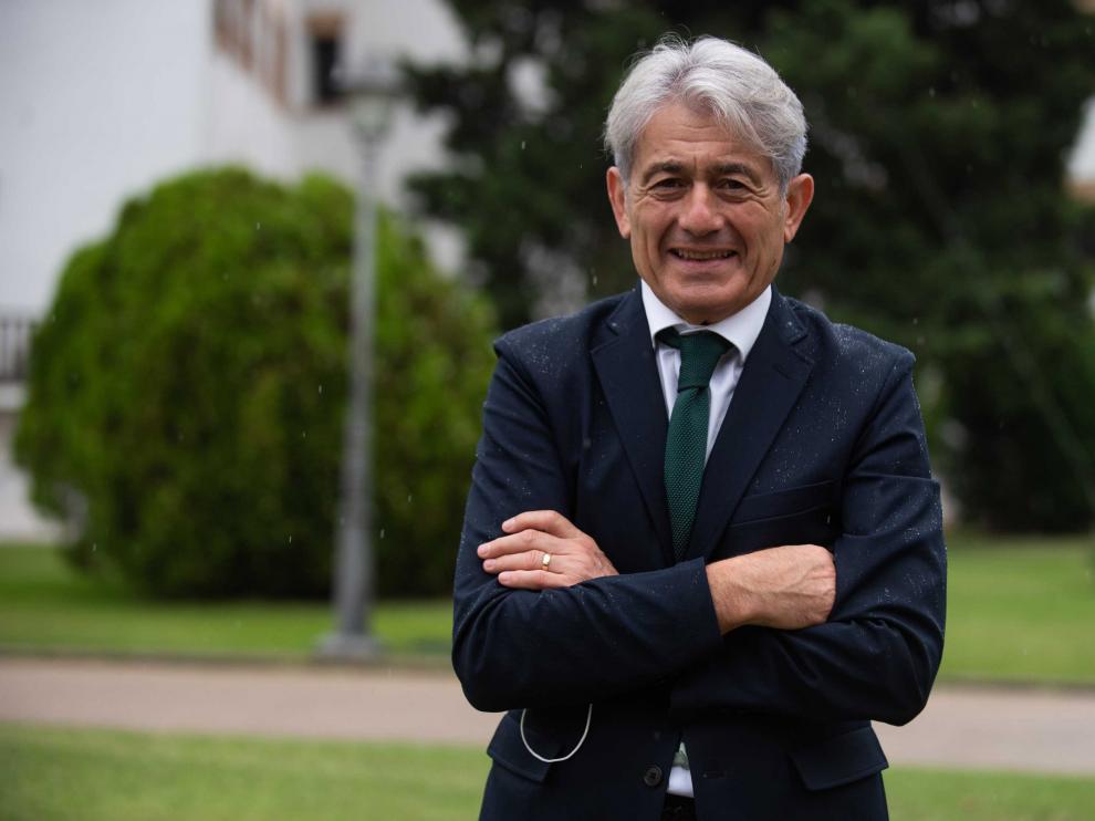 Valentín Pich, presidente del Consejo General de Economistas, en Zaragoza.