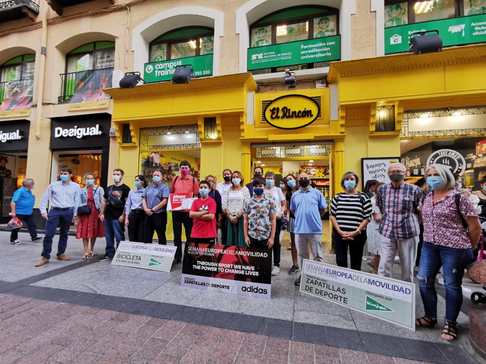 Entrega de los premios a los ganadores del reto 'Zaragoza Camina'