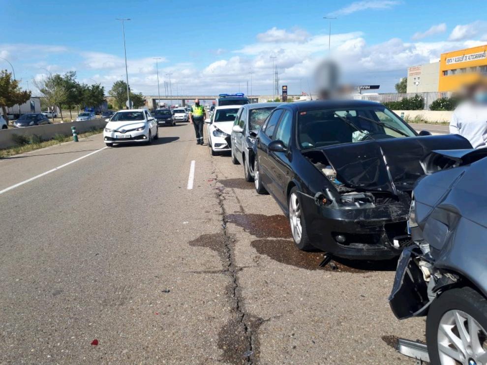Imagen de la colisión múltiple