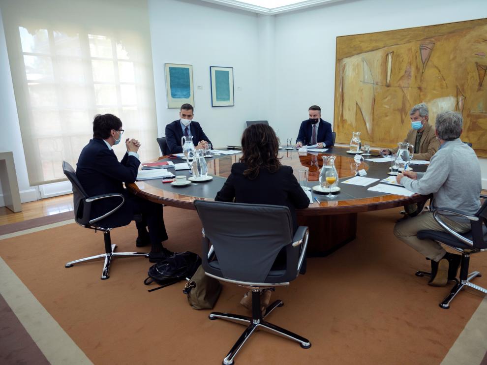 Reunión en Moncloa del comité de seguimiento de la pandemia