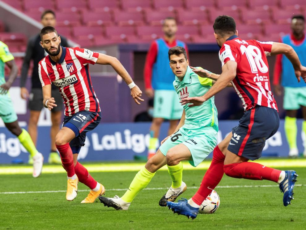 Alberto Soro, en su debut en Primera con el Granada.