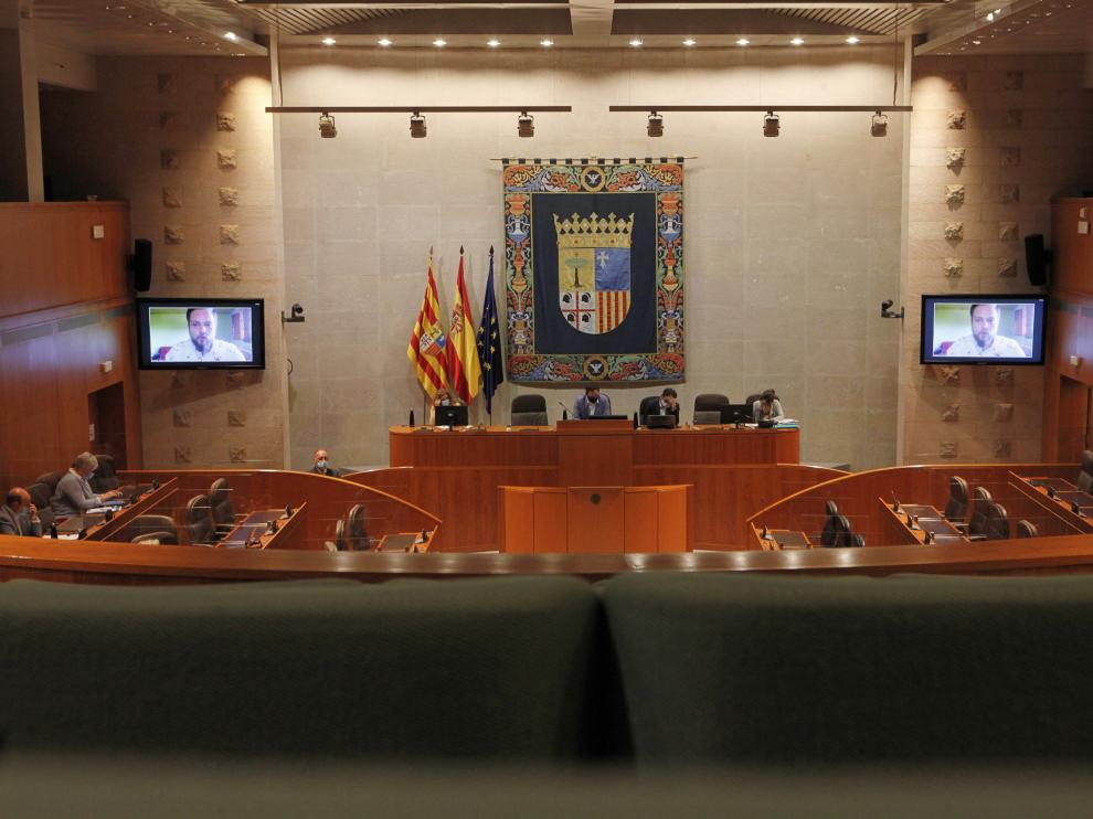 Comparecencia de la asociación Visión Trans en las Cortes de Aragón