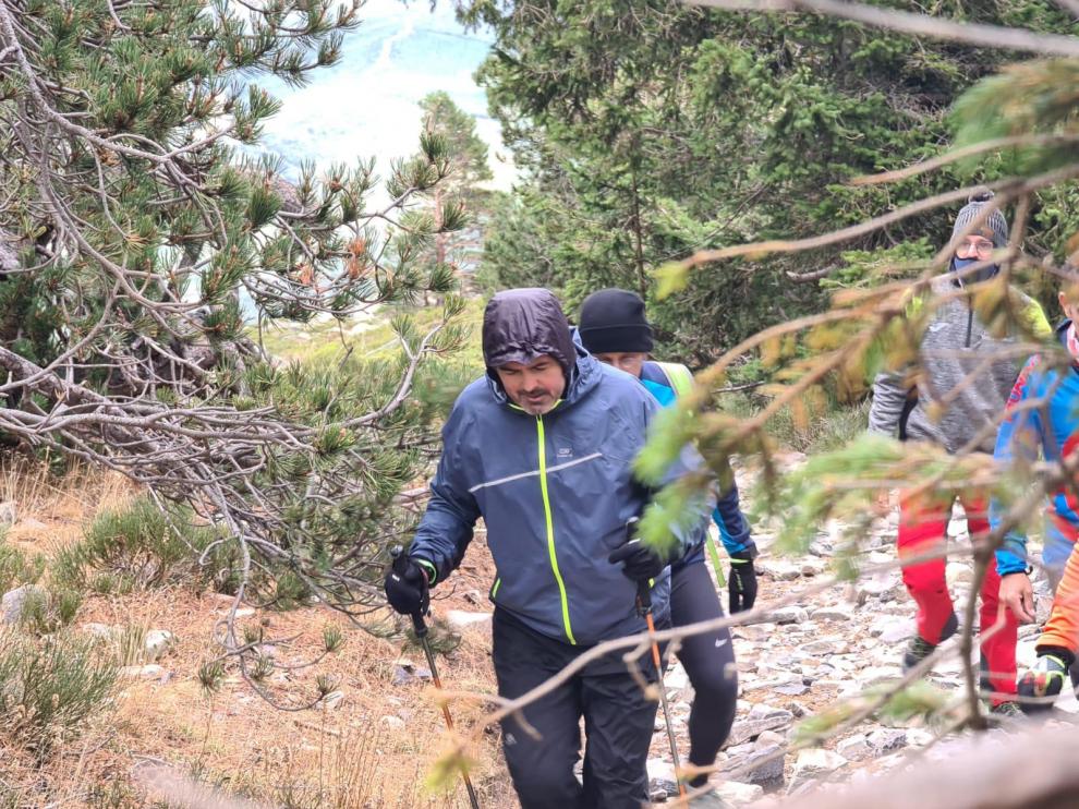 Jesús 'Chen' Nuño, durante una de las subidas al Moncayo para hacer un 'everesting'