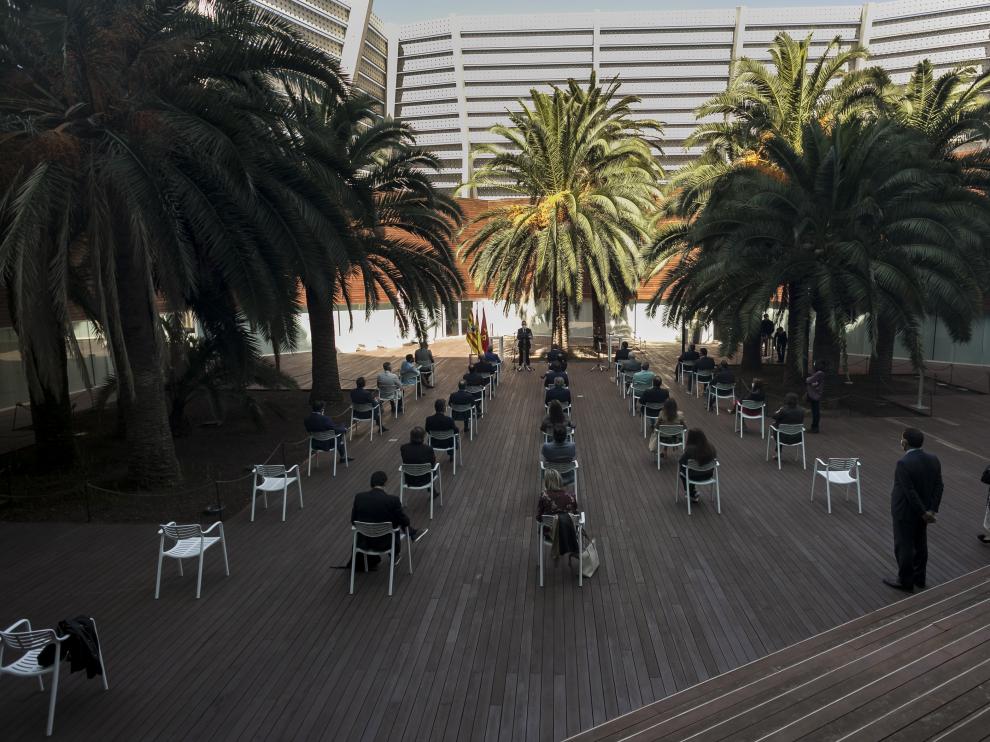 La jornada de sensibilización de Horeca recaló, entre otros, en el hotel Hiberus.