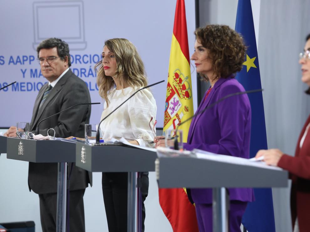 Rueda de prensa tras el Consejo de Ministros de este martes