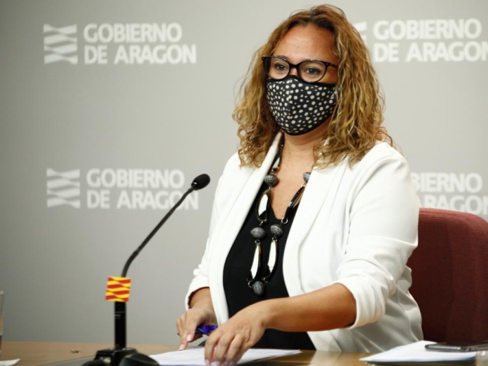 La consejera de Presidencia del Gobierno de Aragón, Mayte Pérez,