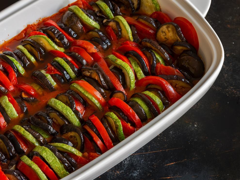 La receta de ratatouille es típica francesa, y tiene algunas similitudes con el pisto español.