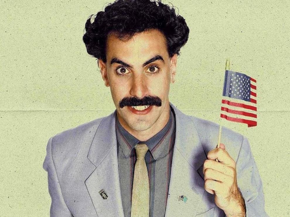 Sacha Baron Cohen, como Borat.