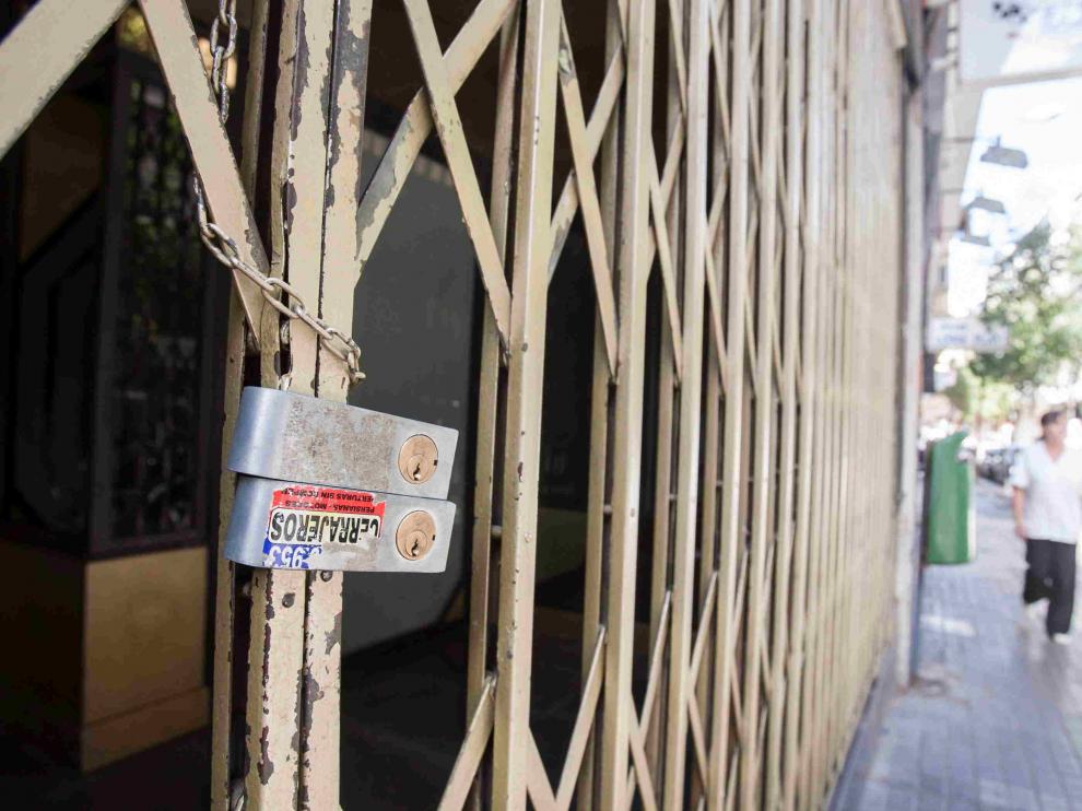 Locales cerrados por la crisis.