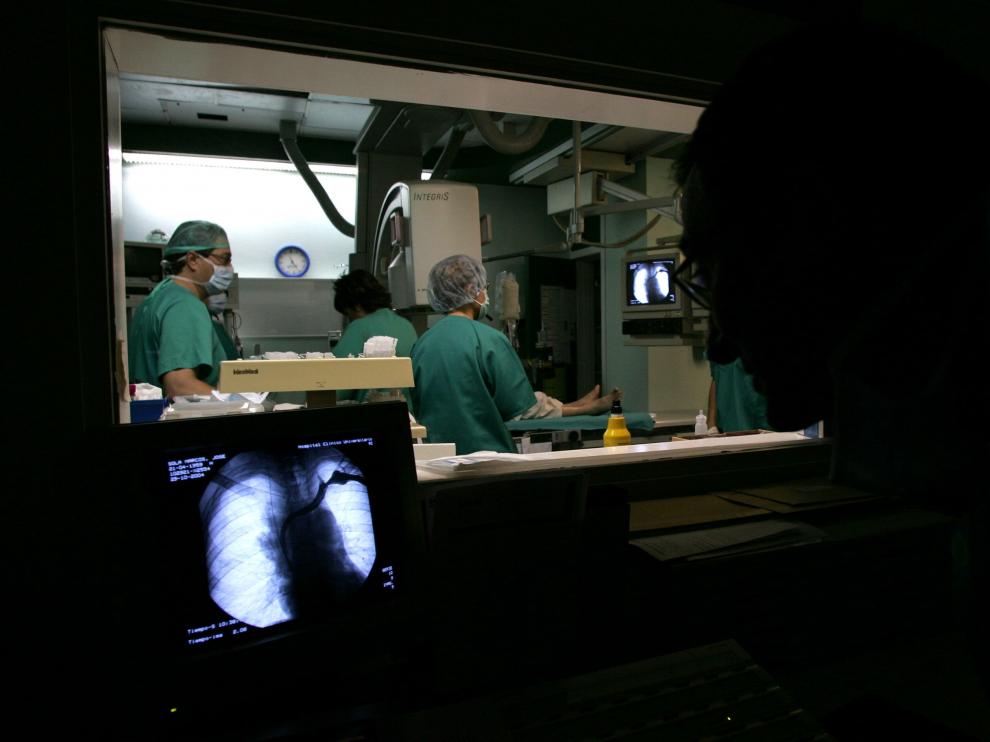 Imagen de archivo del servicio de radiología del Hospital Clínico de Zaragoza.