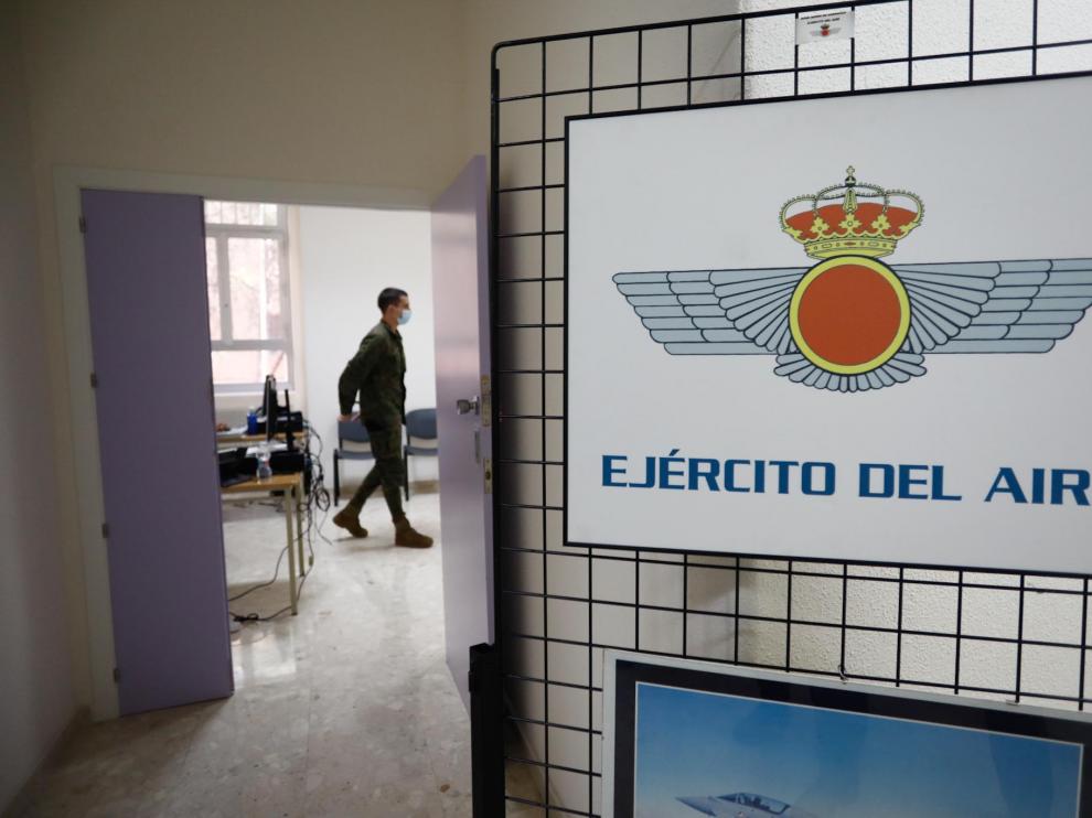 Rastreadores de Defensa en el Hospital Militar de Zaragoza