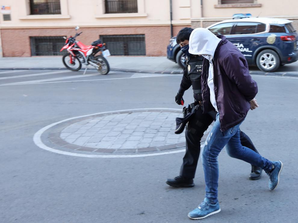 Juzgados de Teruel, detenido por presunto abuso a menores/8-10-20/foto:Javier Escriche [[[FOTOGRAFOS]]]