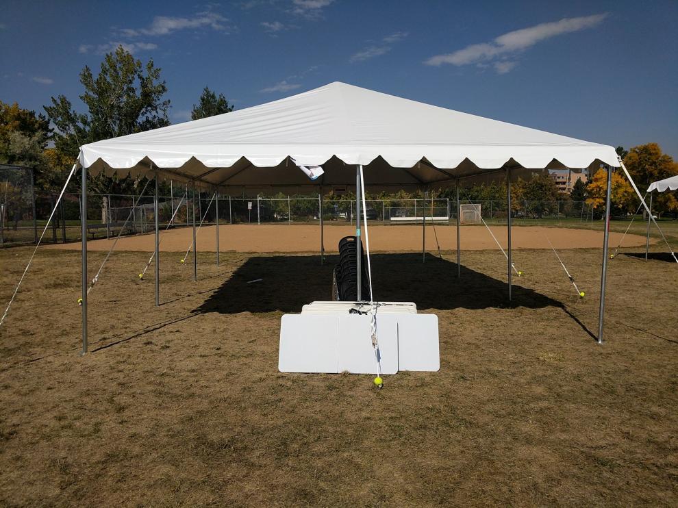 Carpa para dar clase al aire libre en Boulder, en el estado de Colorado