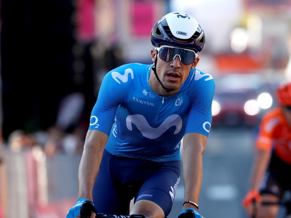 Sergio Samitier, en la llegada de la última etapa del Giro de Italia.