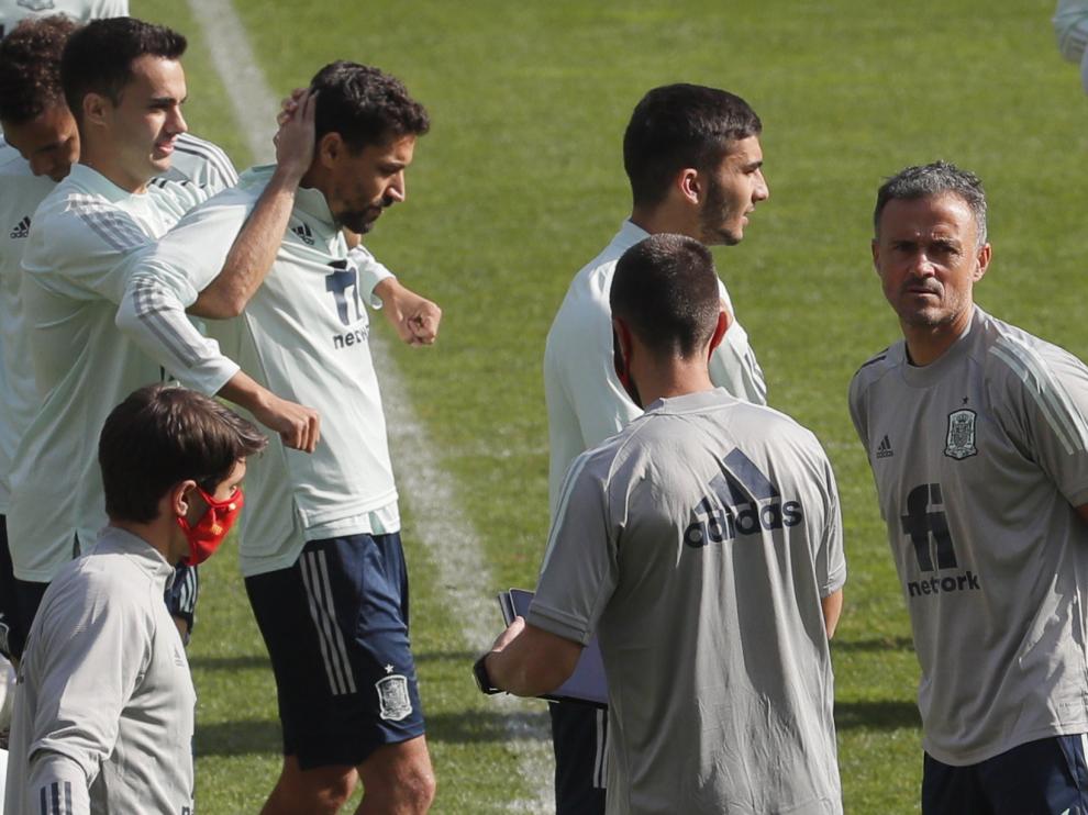 Spain training session