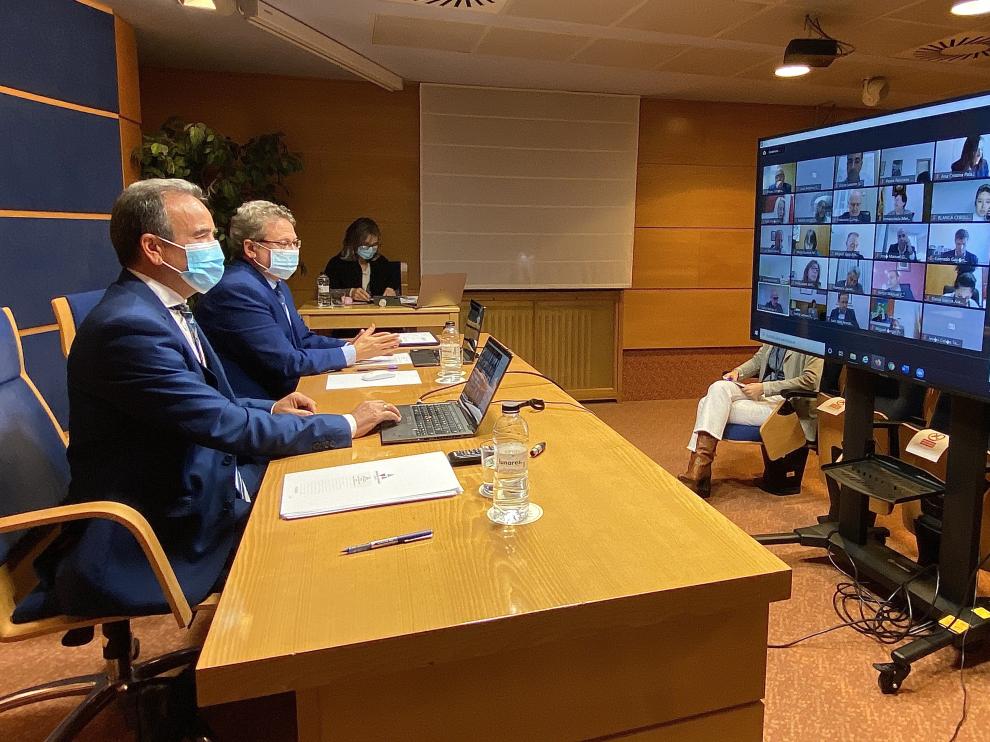 Foto del pleno de la Diputación de Zaragoza