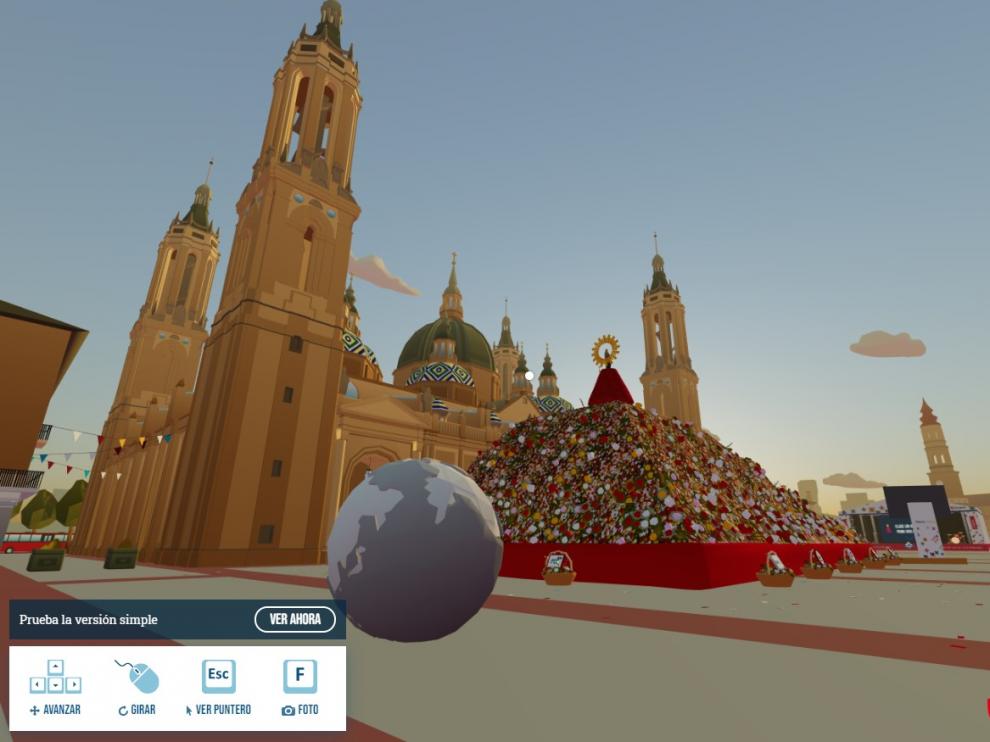 Así luce la Ofrenda virtual a la Virgen