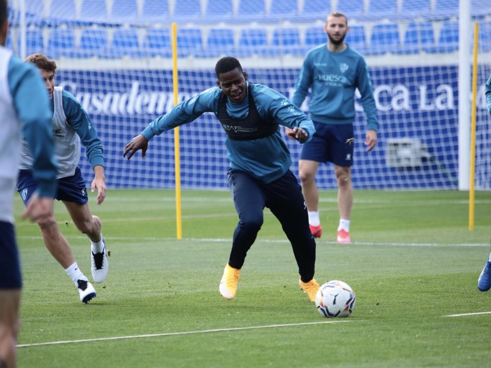 Idrissa Doumbia, durante la sesión a puerta cerrada de este jueves.