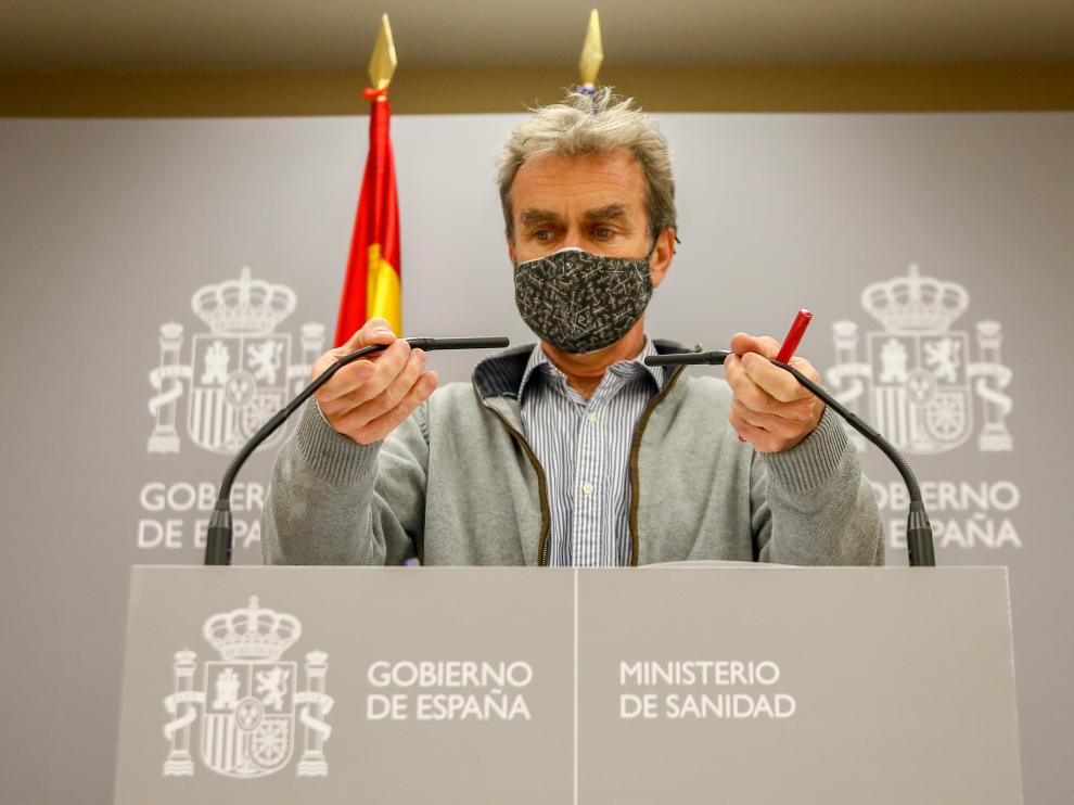 Fernando Simón, este jueves en rueda de prensa.