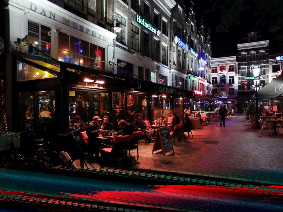 Una terraza en Holanda, donde se han anunciado nuevas restricciones.
