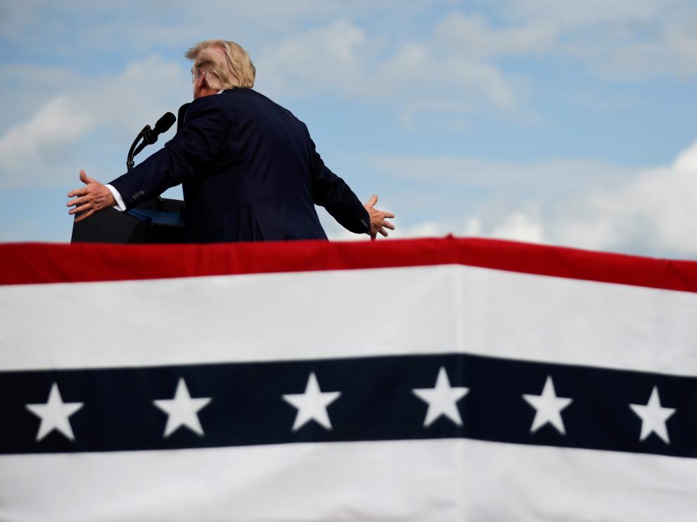 FILE PHOTO: U.S. President Donald Trump's campaign rally in Greenville, North Carolina