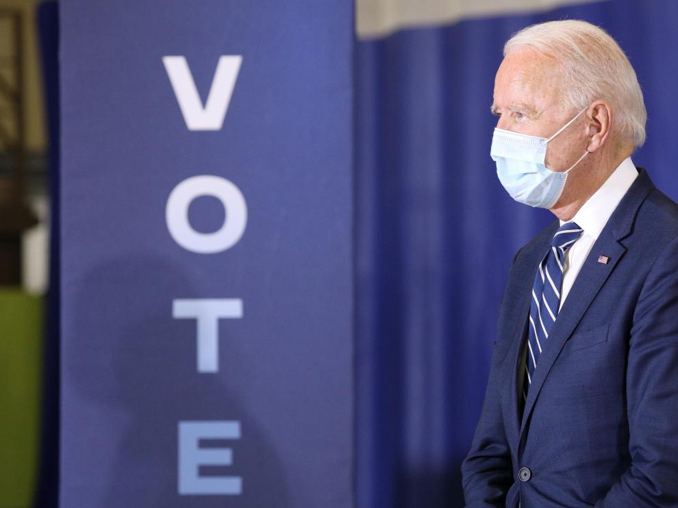 Joe Biden, este viernes en Michigan.