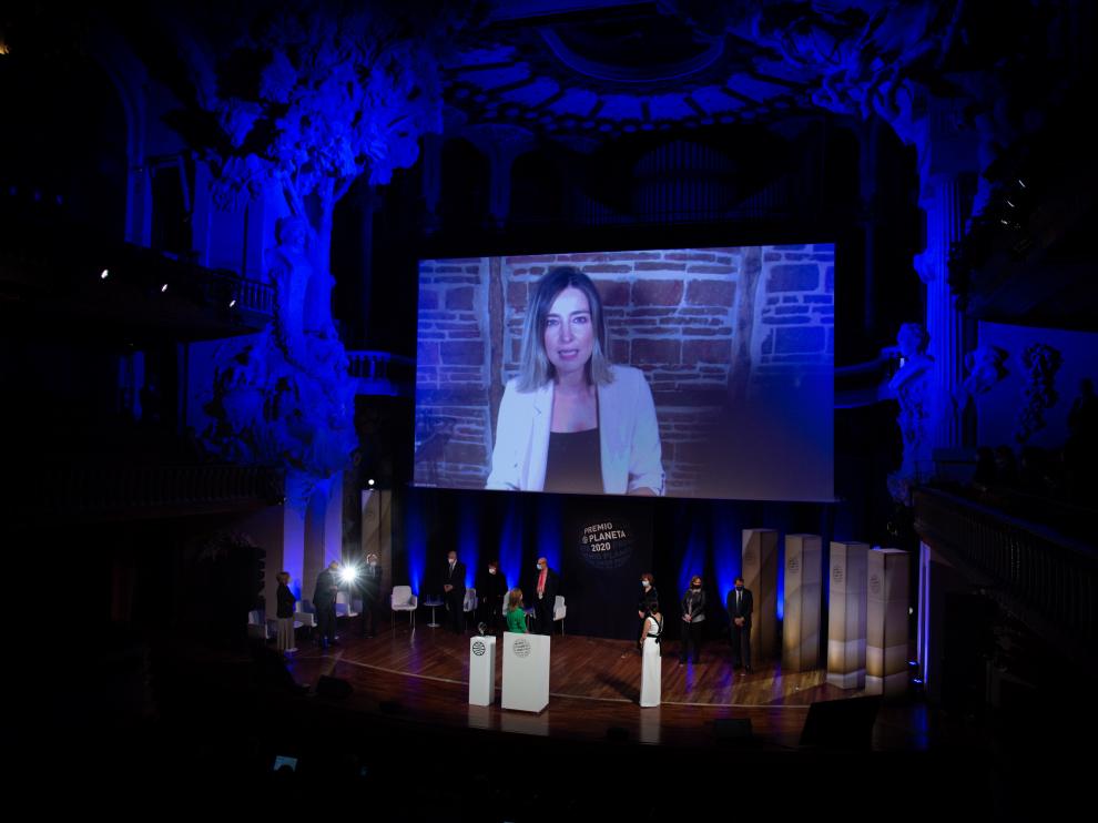 Sandra Barneda, en la ceremonia del jueves.