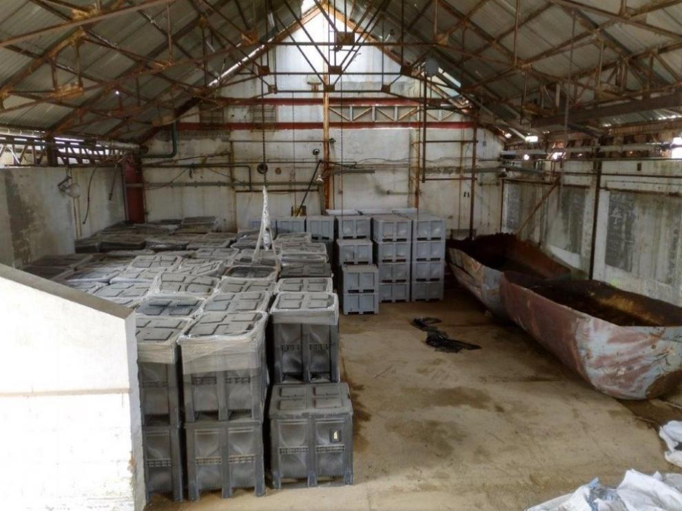 Antigua fábrica de Inquinosa en Sabiñánigo