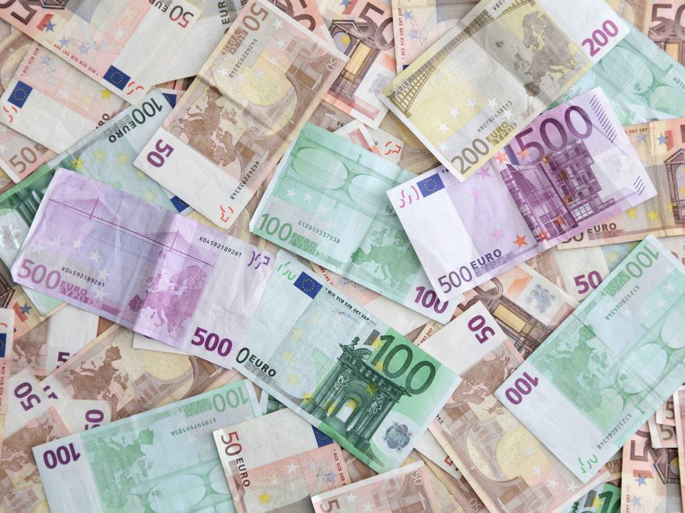 Billetes de euro.