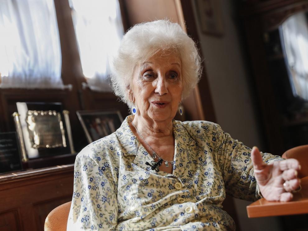 Estela de Carlotto, presidenta de las Abuelas de Plaza de Mayo, en una imagen de archivo.