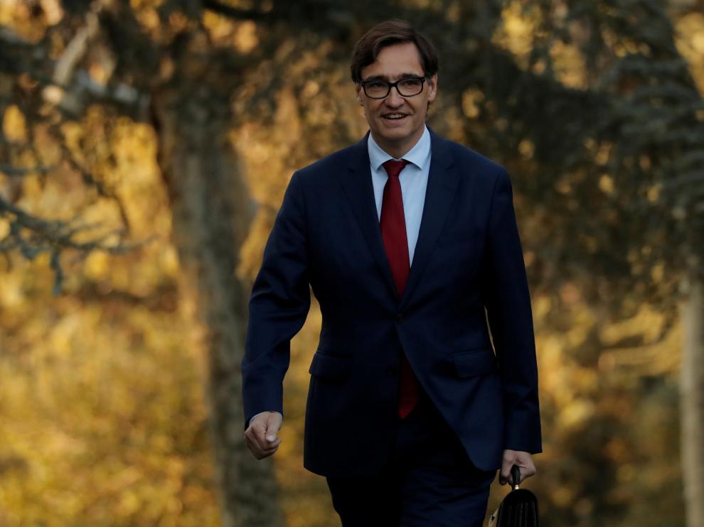 El ministro de Sanidad, Salvador Illa, ha presidido la reunión con los consejerosFILE PHOTO: Spain's Health Minister Salvador Illa arrives to attend cabinet meeting