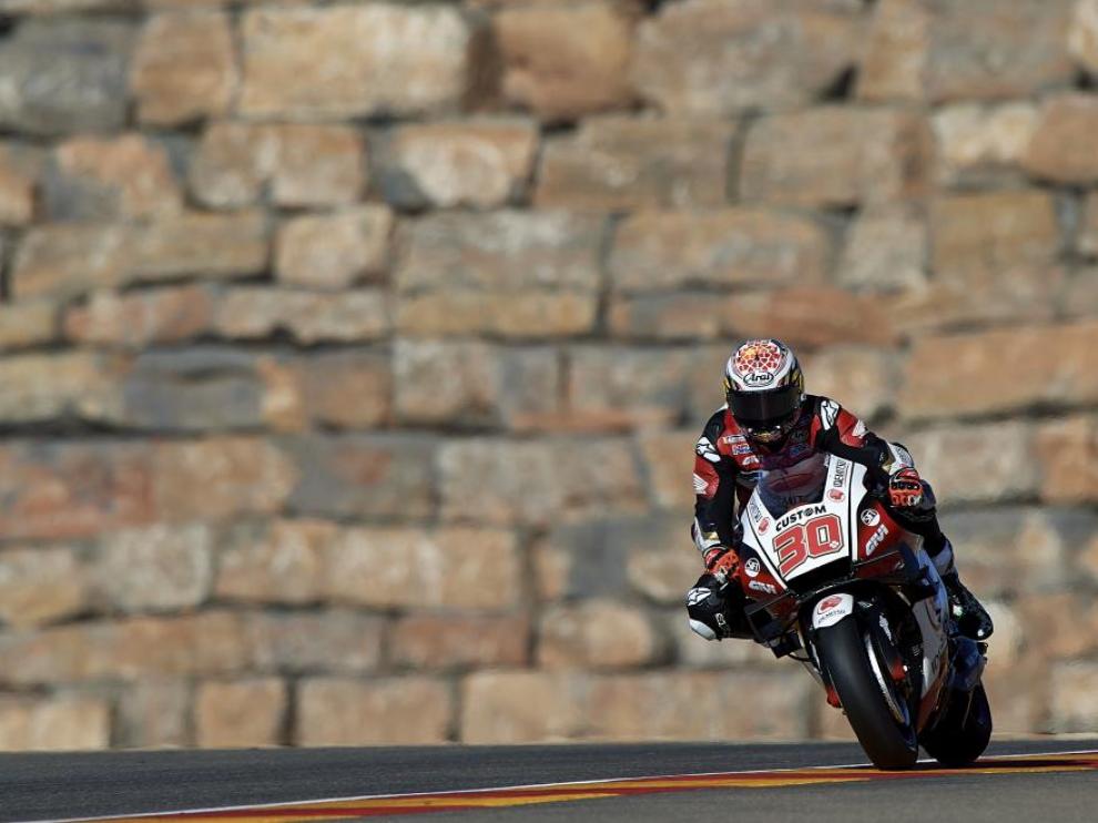 El piloto Nipón es el más rápido en la primera jornada del Gran Premio de Teruel.