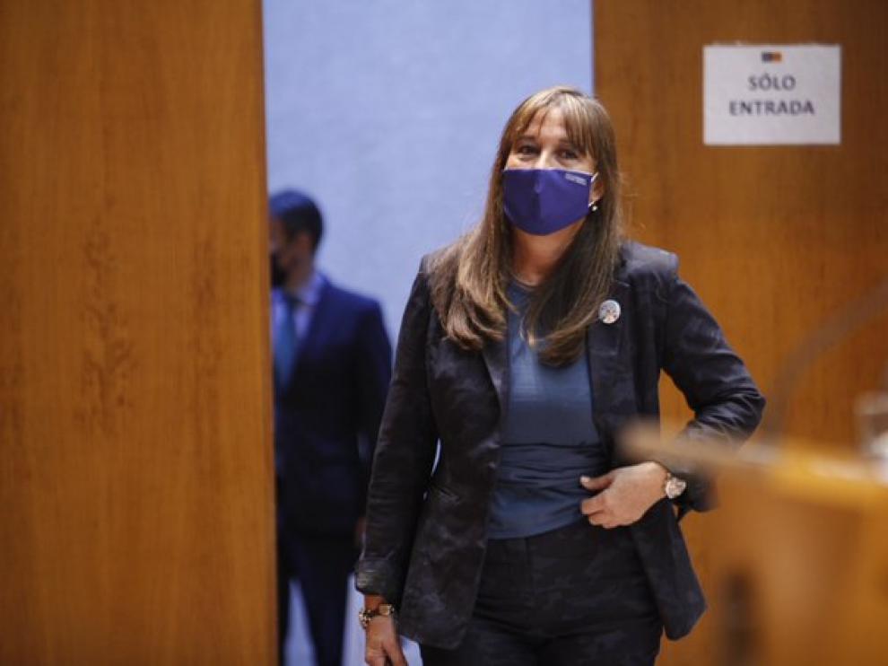 La consejera Repollés en las Cortes