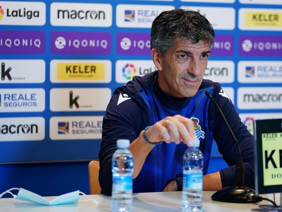 Imanol Alguacil, entrenador de la Real Sociedad.