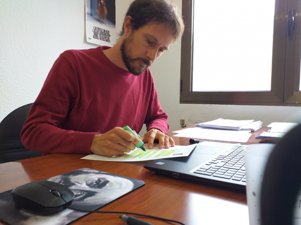 Zésar Corella, concejal de Espacio Municipalista de Teruel.