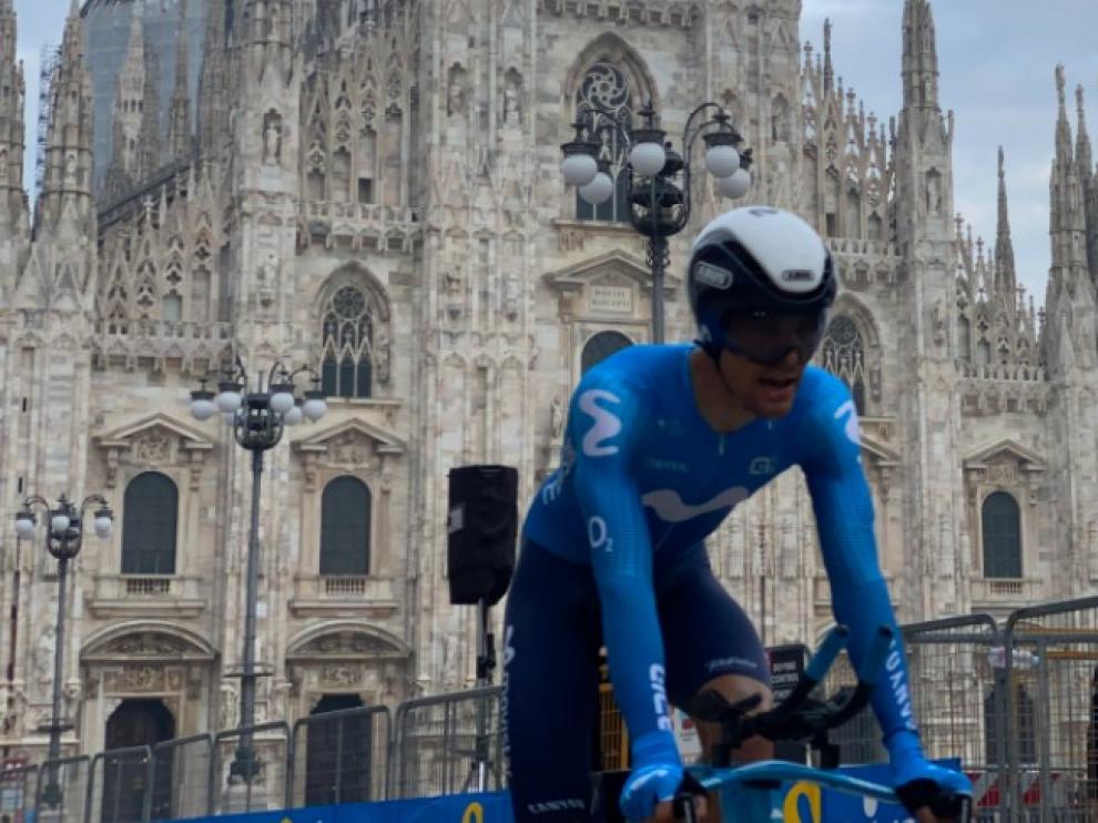 Sergio Samitier, decimotercera plaza en el Giro de Italia.