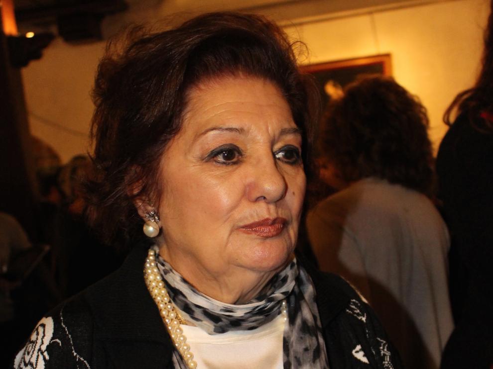 Dolores Abril, en una de sus últimas apariciones públicas, en 2015.