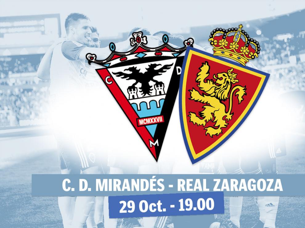 Horario del partido Mirandés - Real Zaragoza