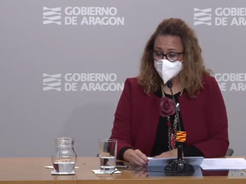 La consejera Mayte Pérez del Gobierno de Aragón