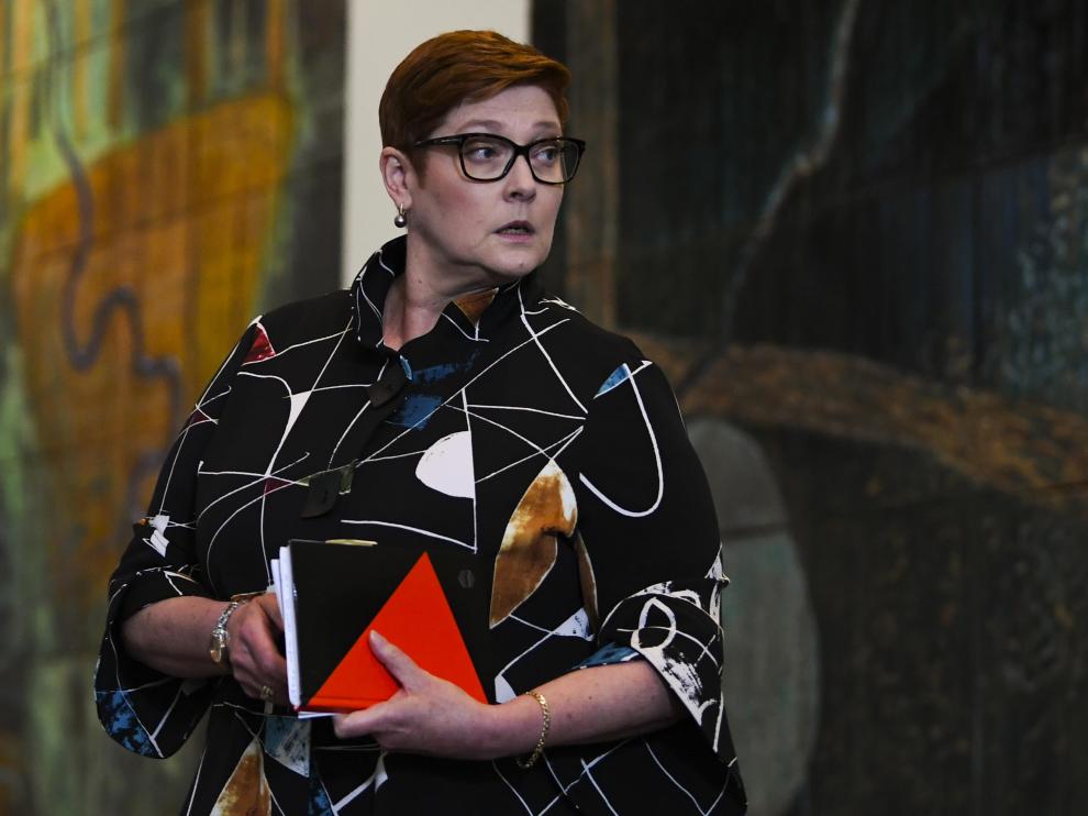 La ministra de Exteriores de Australia, Marise Payne.