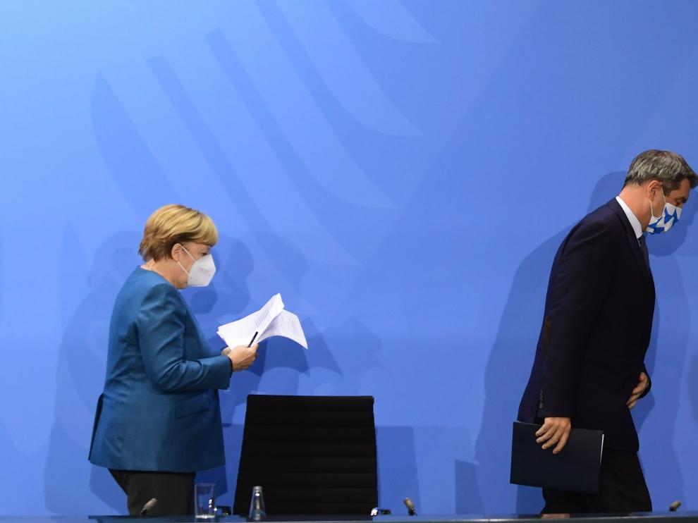 Merkel, tras su comparecencia de este miércoles