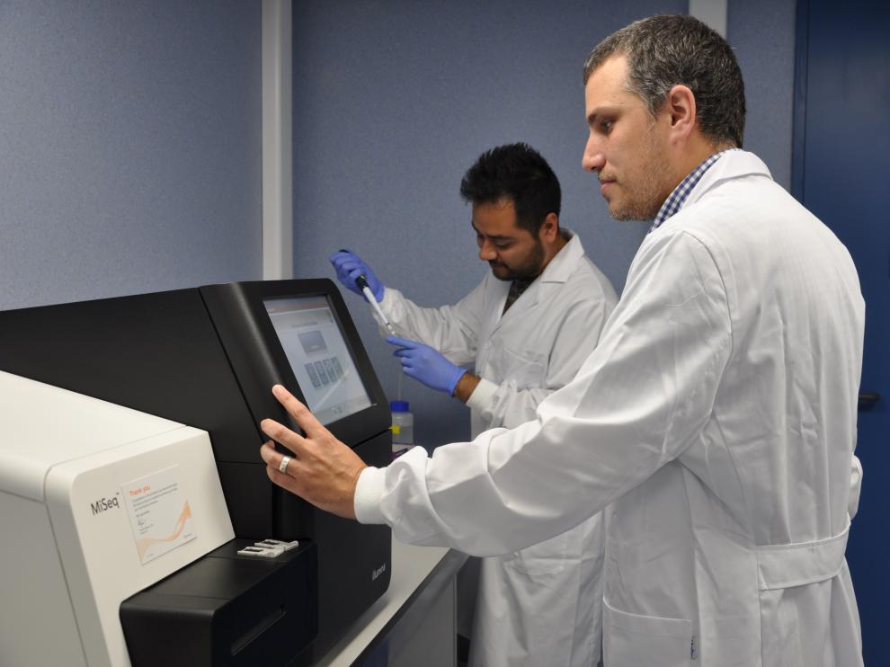 Iñaki Comas, durante un trabajo de laboratorio.