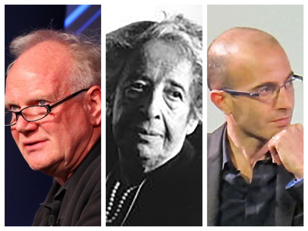 Ulrich Beck, Hannah Arendt y Yuval Noah Harari.