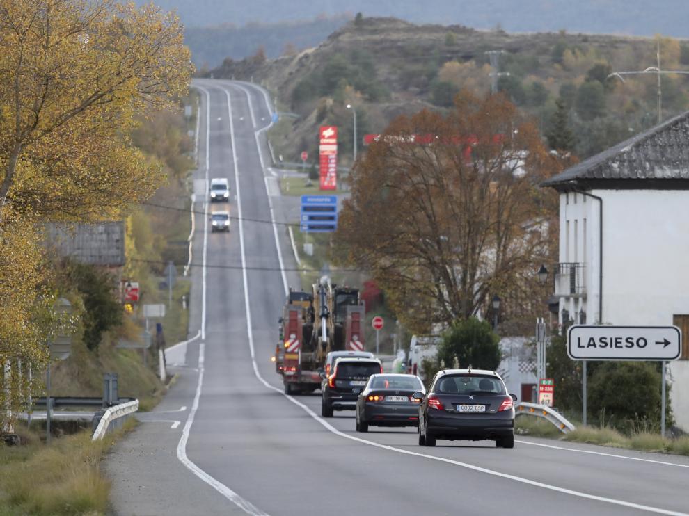 Monrepós apenas ha registrado tráfico este viernes en dirección al Pirineo.