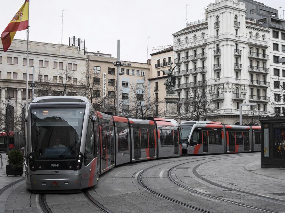 La puesta en marcha de la línea del tranvía de Zaragoza tuvo un coste final de 345,5 millones de euros sin IVA.