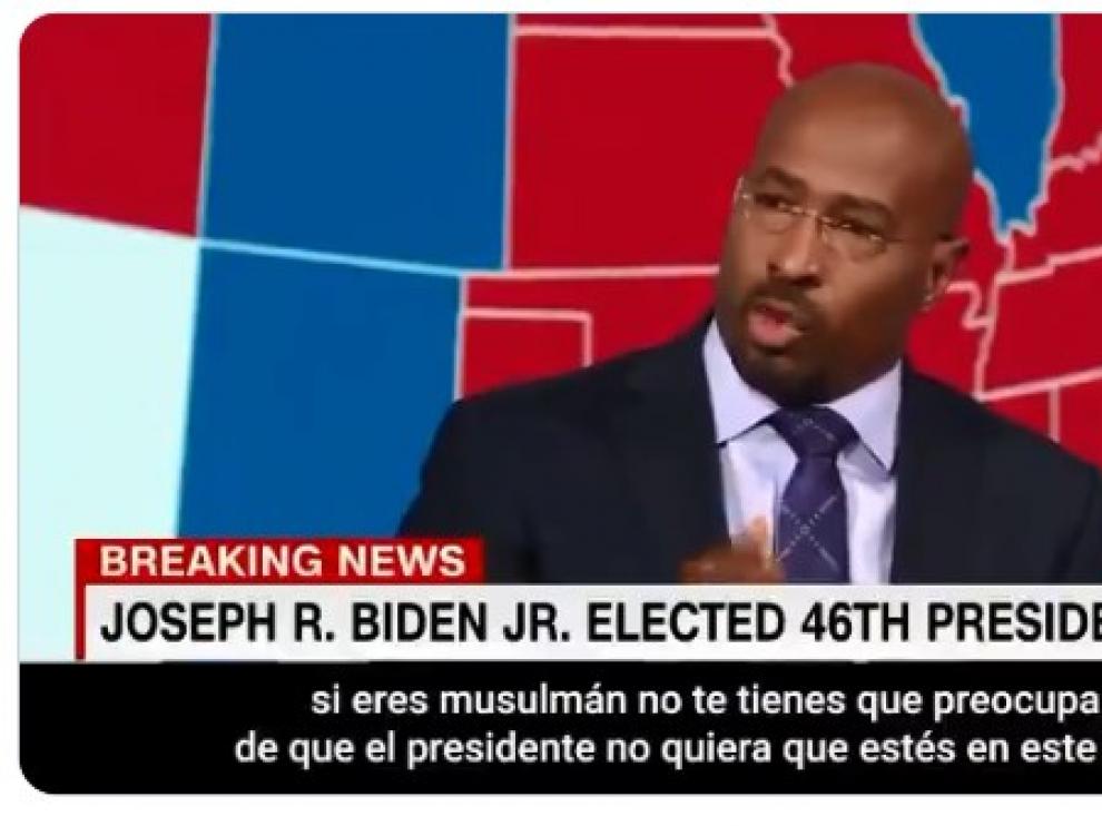 El presentador de la CNN, emocionado tras la derrota de Trump.
