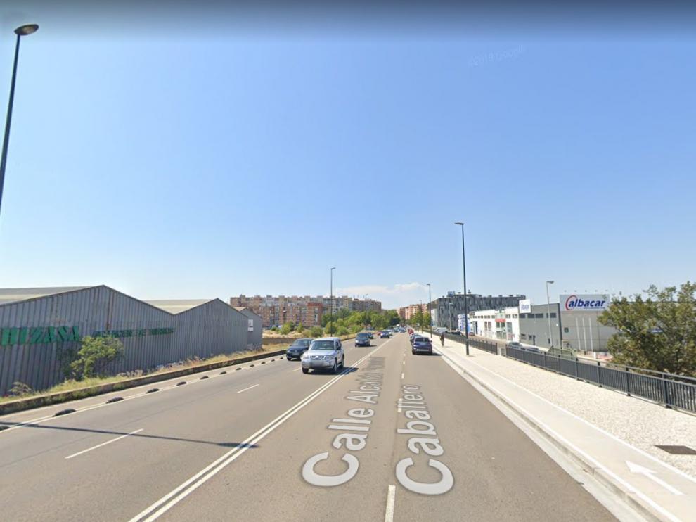 Una imagen de la avenida de Alcalde Caballero, en Zaragoza.