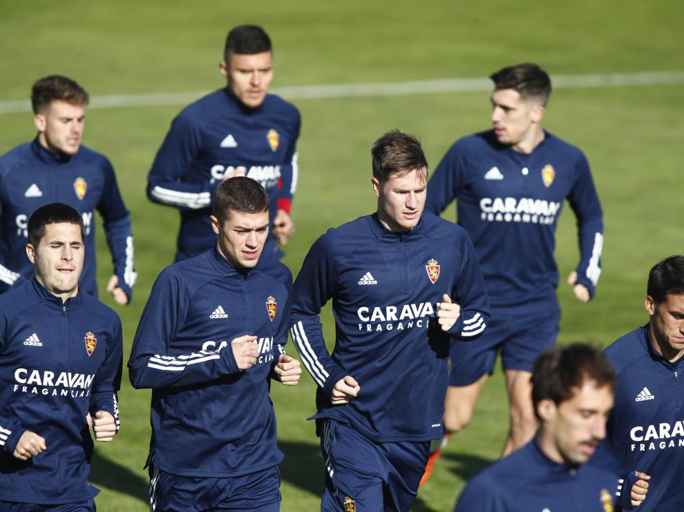 Entrenamiento del Real Zaragoza.